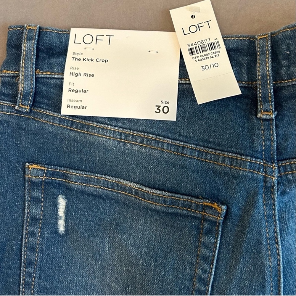 LOFT Kick Crop High Rise Jeans 30/10